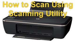 HP Deskjet Ink Advantage 2515  Scanning A Document Using HP Scanning Utility  Preview [upl. by Waverly]