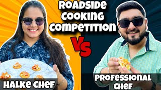 Roadside Cooking Battle 🏆  No Gas Cooking Recipe  Amanajass Vlogs [upl. by Lambard]