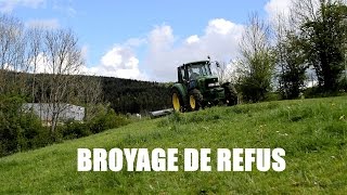 broyage de refus 2017 avec JOHN DERRE ET DESVOYS [upl. by Aihsema59]