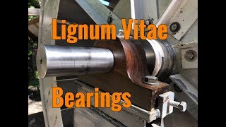 Installing Lignum Vitae Bearings on Waterwheel [upl. by Anehsak]