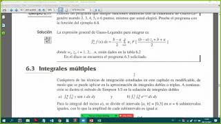 Integración Múltiple y Diferenciación Numérica  Clase08122020 [upl. by Rod]