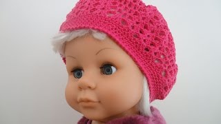 Ажурный берет The openwork Crochet beret [upl. by Yelich183]