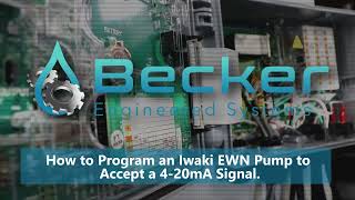 How to program a Walchem EWN pump to accept 4 20ma [upl. by Shultz]