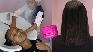 First time trying Hair Botox  How to Apply Hair Botox on Natural Hair  Nutree Hair Botox [upl. by Berthe654]