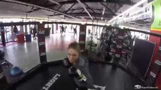 UFC RondaRousey Pounding The Punching Mitts With Coach Edmond Tarverdyan and a body Camera [upl. by Ahtamat]