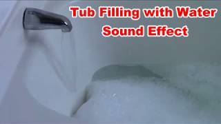 Bath Tub Filling With Water Noise  Film amp Sound Effect [upl. by Dnalon999]