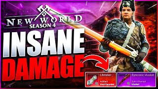 Musket Is INSANELY OVERPOWERED in New World Season 3 MAX DAMAGE Musket amp Void Gauntlet Gameplay [upl. by Tace]