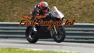 First Panigale v4r test Hafizh Syahrin prepare for asia superbike 1000 at Sepang [upl. by Kire]