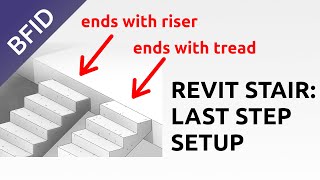 Last Riser of Revit Stairs Setup [upl. by Alrrats]