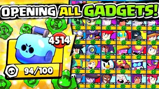 HOW MANY BOXES TO UNLOCK EVERY GADGET IN BRAWL STARS [upl. by Ainival]