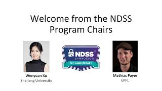 NDSS 2023  Welcome amp Operating Remarks [upl. by Stephenie126]