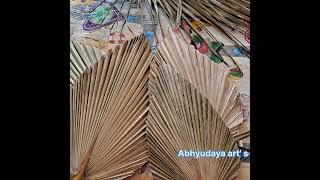 abhyudaya art palm dry leaf decorationgathering decorationDoor decoration [upl. by Eissehc437]