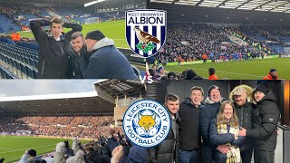 WBA VS LEICESTER CITY VLOG LIMBS IN THE AWAY END AS LEICESTER LEAVE IT LATE [upl. by Llertnahs]