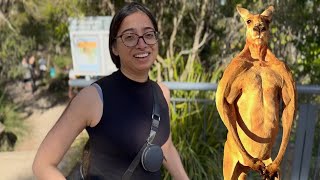 Meeting Kangaroos in Australia 😲🦘 [upl. by Onaicram395]