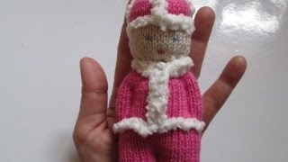 TUTO TRICOT APPRENDRE A TRICOTER UNE MINI POUPEE AMIGURUMI AU TRICOT FACILE  EASY KNIT AMIGURUMI [upl. by Mhoj100]