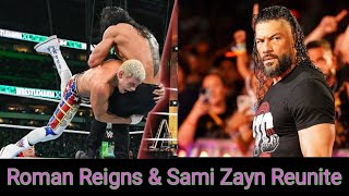 Roman Reigns amp Sami Zayn Reunite For WWE WarGames [upl. by Durham]