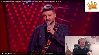 Sir Tom Jones amp Pete Donegan’s sing I’ll Never Fall In Love Again  The Voice UK 2019 PW Reaction [upl. by Farrow640]