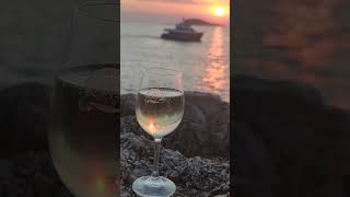 Drinking Malvazija Wine In Croatia Cavtat🇭🇷🇭🇷 croatia explorethebeautyofnature travel [upl. by Abebi888]