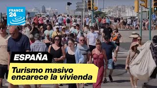 España alto precio de la vivienda por el turismo masivo obliga a locales a vivir en caravanas [upl. by Adnuhsor]