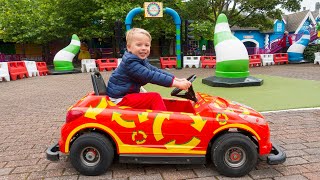 Gaby and Alex pretend playtime at theme amusement park for kids [upl. by Eniamreg]