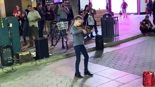 The Best Violin Street Performer Karolina Protsenko  Faded Alan Walker [upl. by Aerdnaeel]