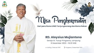 MISA PENGHORMATAN DARI PARA ROMO UNIO TANJUNGKARANG DAN ROMO REKAN  8 DESEMBER 2023  1800 WIB [upl. by Olmsted]