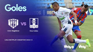 Unión Magdalena vs Once Caldas goles  Liga BetPlay Dimayor 2023 2  Fecha 12 [upl. by Arotak]