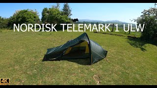 Nordisk Telemark 1 LW Tent  My FIRST Wild Camping SETUP [upl. by Miett]