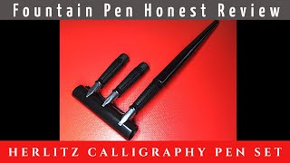 Herlitz calligraphy fountain pen review for blacklettering gothic script texturalis quadrata [upl. by Enovaj]