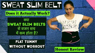 Sweat Slim Belt does actually work Honest Review  Weight lose Without Workout  Tummy Fat Lose [upl. by Htebizile]