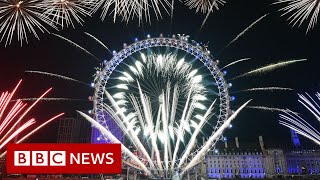 New Years Eve London fireworks celebrate start of 2020  BBC News [upl. by Neimad]