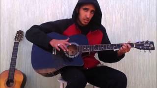 Babylone  Zina GuitarLesson SoloFrappe [upl. by Solracsiul]