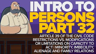 CIVIL LAW LECTURESArticle 39 of the Civil Code Prodigality and Family Relations LEARNwithLEX [upl. by Avert817]