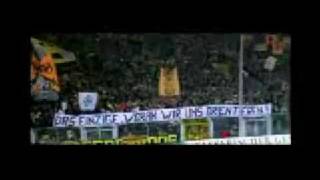 Desperados 1999 Dortmund Aktion beim Pokalspiel gegen Bremen [upl. by Nahallac]