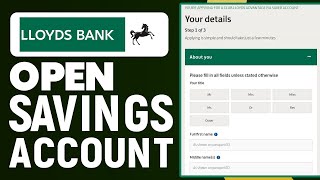 How To Open Lloyds Savings Account 2024  Full Guide [upl. by Ricca]