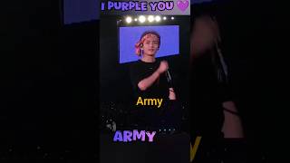 I purple you💜Borahae💜v taehyungkimtaehyung bts btsarmy [upl. by Oicnevuj332]