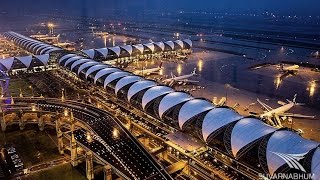 ✈ Bangkok Airport Full Tour ✈ Suvarnabhumi Airport Tour ✈ [upl. by Htnamas]