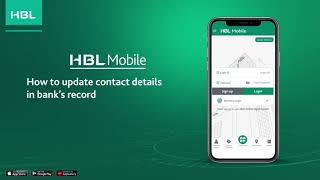 How to update contact details in banks record with HBL Mobile [upl. by Elay]