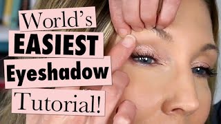 Makeup 101 for MATURE Beginners  Worlds EASIEST Eyeshadow Tutorial [upl. by Lebezej]