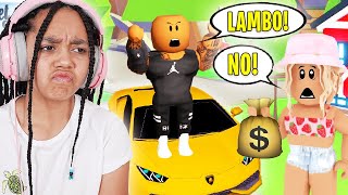 BUYING My DAD EVERYTHING HE TOUCHES In Adopt Me Roblox [upl. by Atilegna]