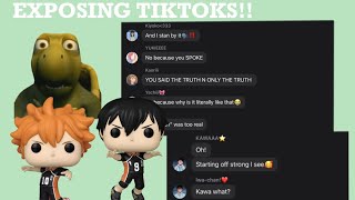 Exposing TikToks Haikyuu texts YuYuu [upl. by Halbeib]