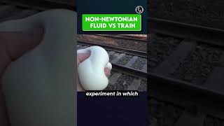 What Happens When You Push a Non Newtonian Fluid Find Out FactsVideo Fluid Shorts [upl. by Deerdre937]