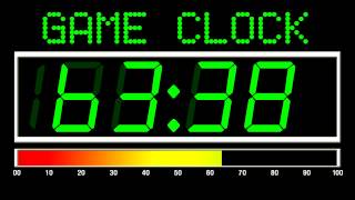 100 Seconds Countdown Digital Game Clock Version  Remix BBC Countdown  50FPS [upl. by Madriene498]