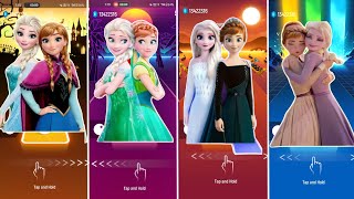 Moana With Elsa Elsa With Olaf Anna With Elsa Rapunzel With Elsa Disney Princess Songs Game [upl. by Joellen]