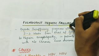 Fulminant Hepatic failure  Pathology  Handwritten notes [upl. by Eizeerb]