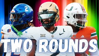 TWO ROUND 2025 NFL Mock Draft  Giants PASS on QB🚨 [upl. by Navetse]