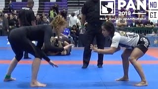 Laurah Hallock VS Talita Alencar  Pan NoGi Championship 2019 [upl. by Alleuol]