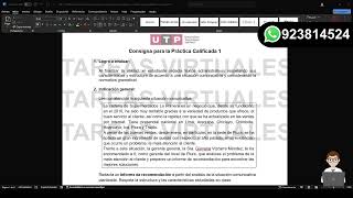 🔴ACS08 Semana 08  Tema 01 Tarea  Práctica Calificada 1 PC1 [upl. by Semaj]