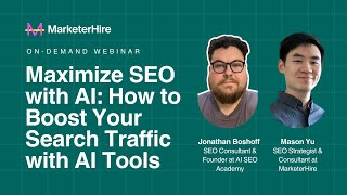 Maximizing SEO with AI How to Boost Your Search Traffic with AIPowered Tools [upl. by Annaeg75]