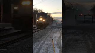 AmTrak railfain automobile train railroad railway railfan locomotive farming [upl. by Airtina]